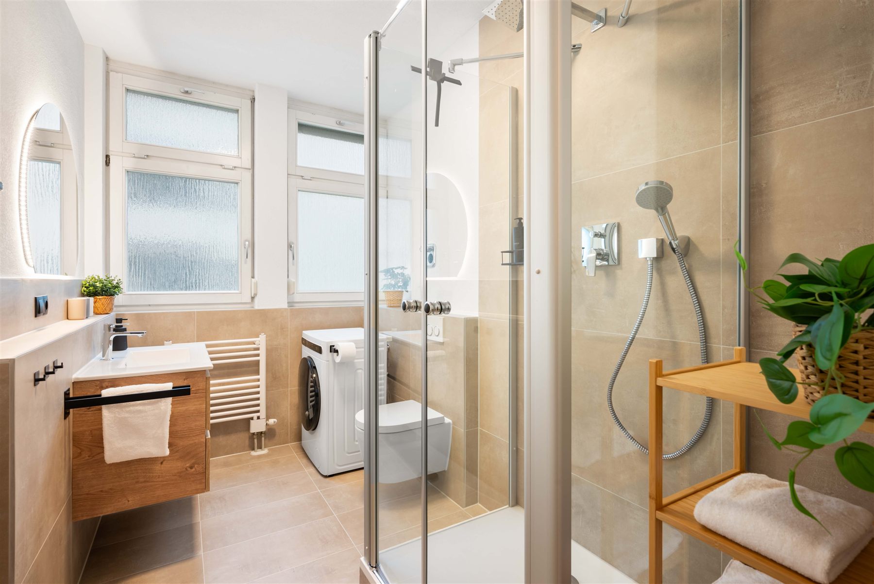 Modernisiertes Badezimmer einer Wohnung in Ludwigsburg