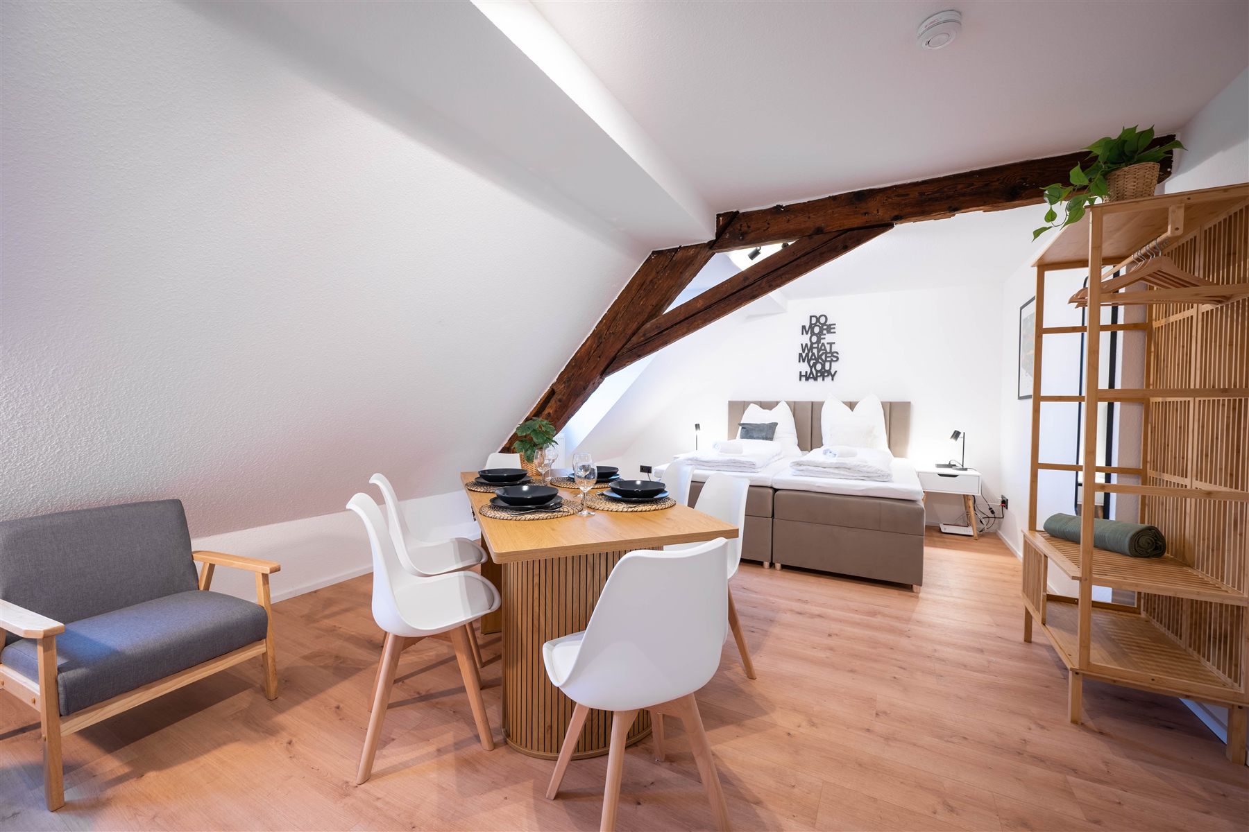 Wohnbereich einer modernisierten Wohnung in Ludwigsburg