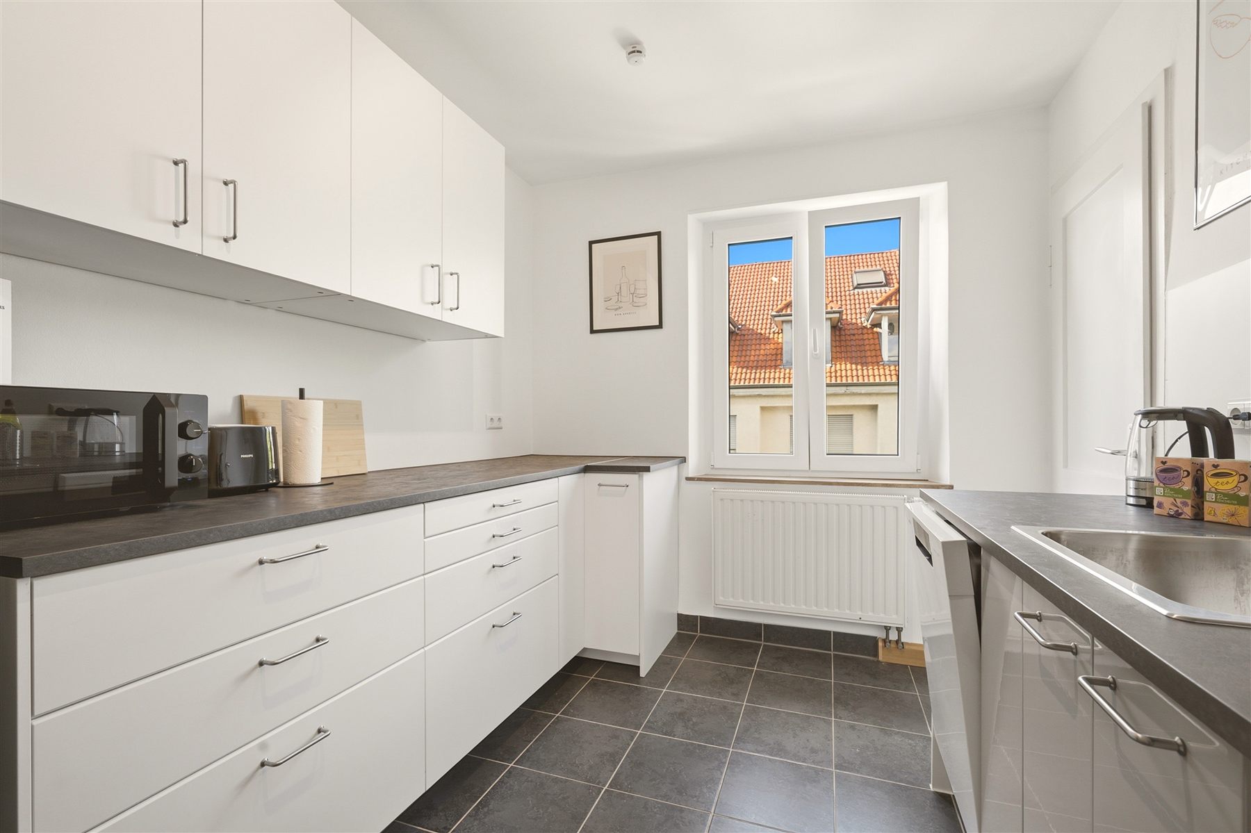 Modernisierte Küche einer Wohnung in Ludwigsburg